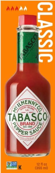 Mc. ILHENNY CO Tabasco 'Classic Pepper Sauce 355 ml